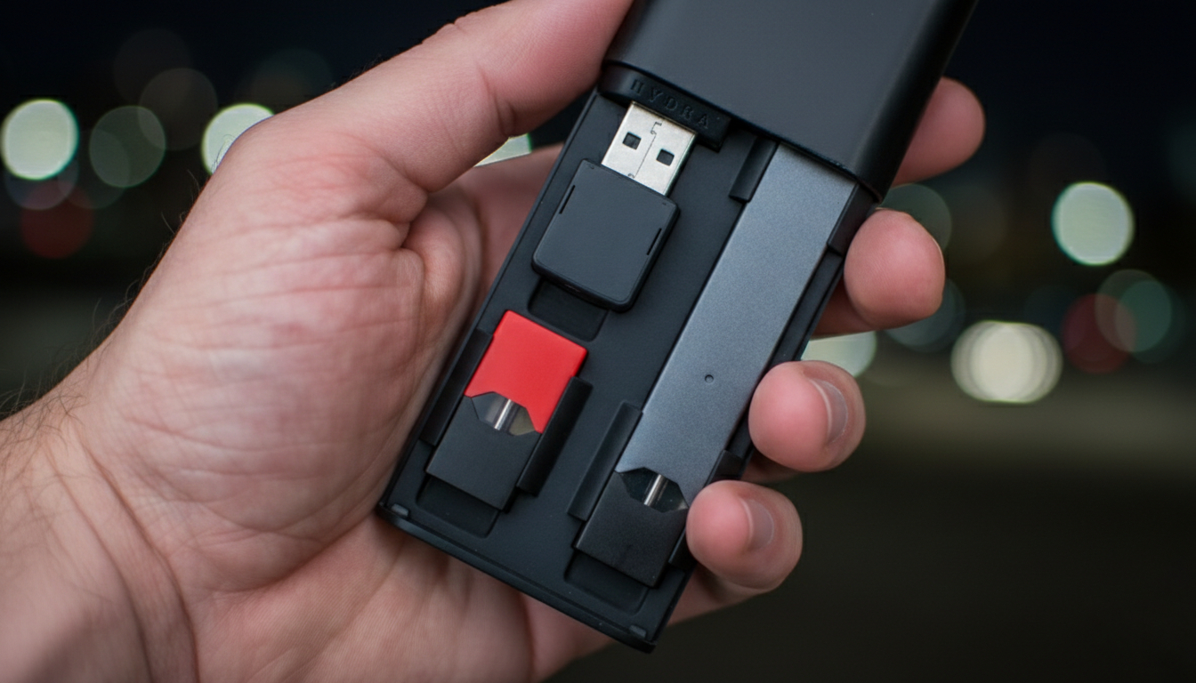 elf bar vape uk JUUL Compatible Charging Case with 3 pods and LCD indicator 1200 mAh  Compatible Portable Wireless